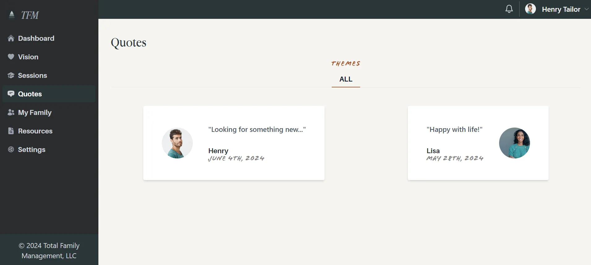 Relate quotes page